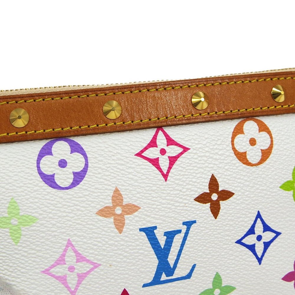 Authenticity Guarantee LOUIS VUITTON POCHETTE ACCESSOIRES HAND BAG SD0074 MULTIC - Picture 5 of 11